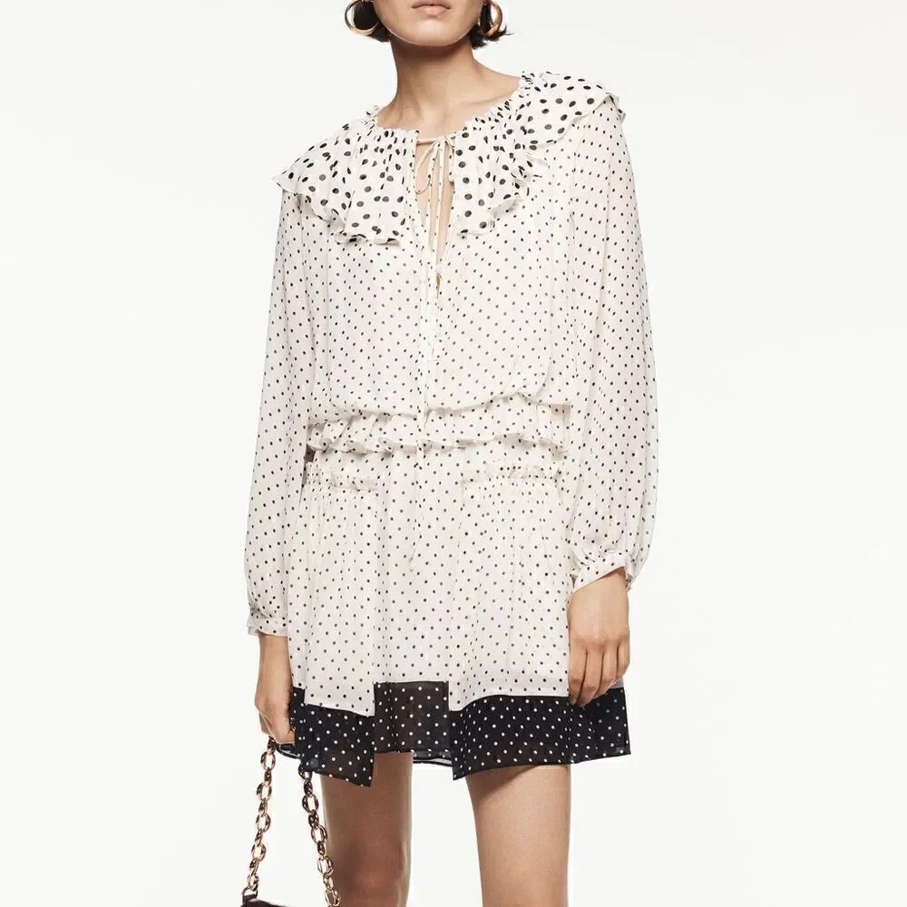ZARA POLKA DOT MINI DRESS LIMITED EDITION